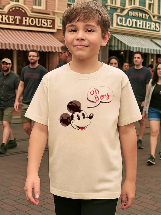 Vintage Mouse "Oh Boy" Family Graphic Tee