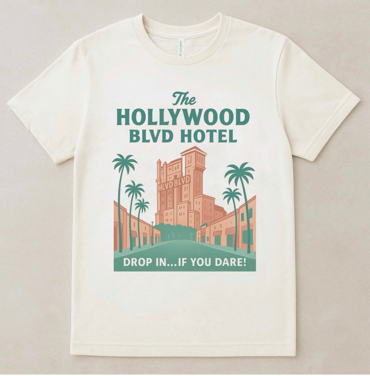 Hollywood Blvd Hotel Family Graphic Tee