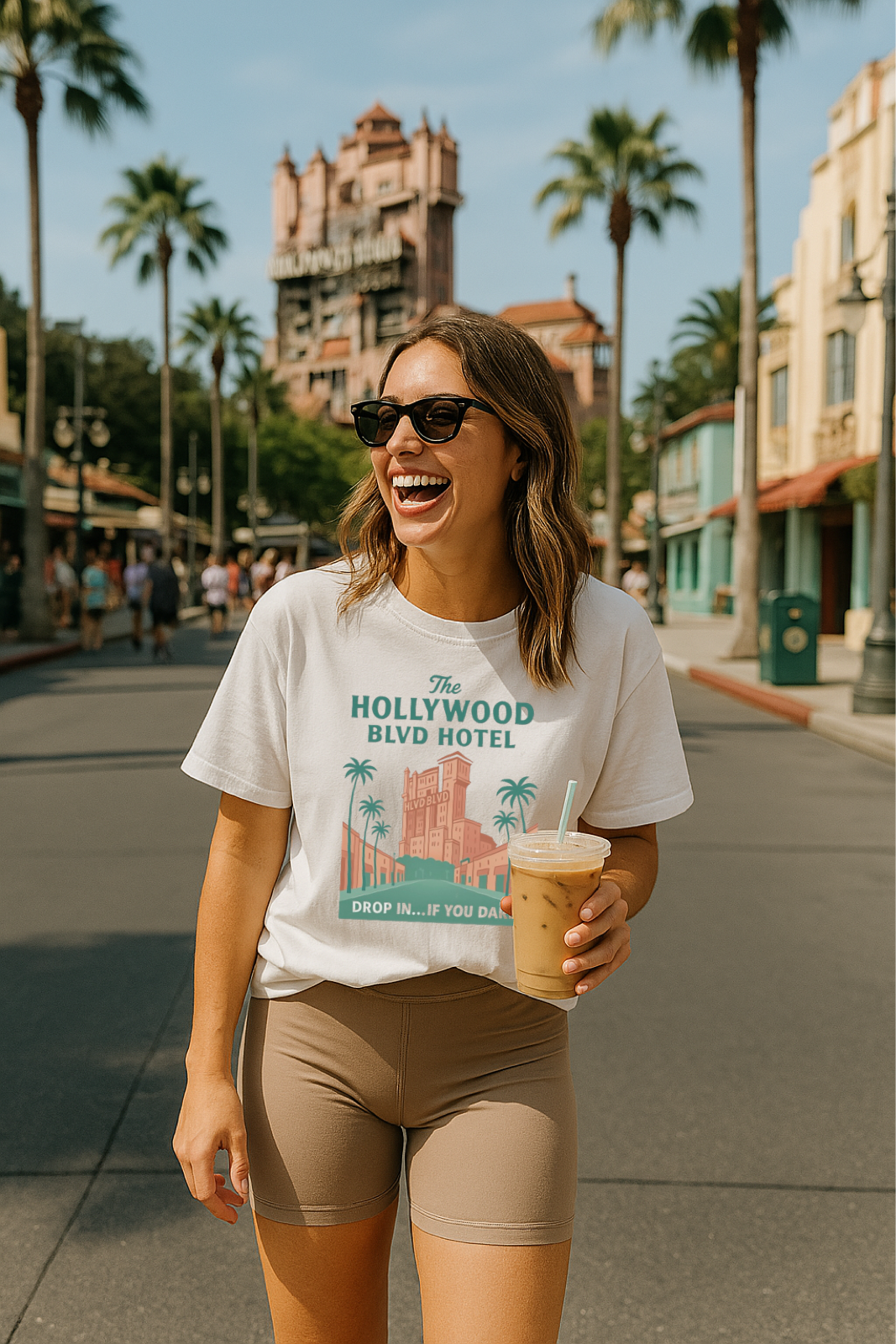 Hollywood Blvd Hotel Family Graphic Tee