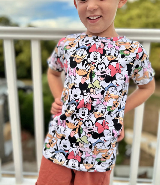 Kids Handcrafted Fab 5 Friends Tee & Optional Bottoms