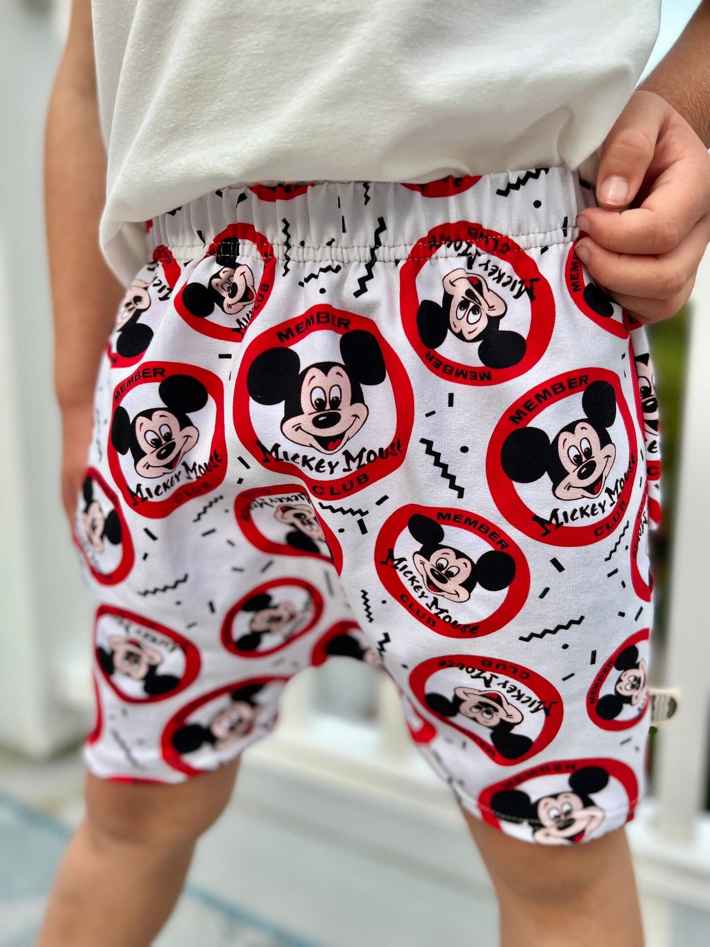 Kids Handcrafted Mouse Club Crew Shorts