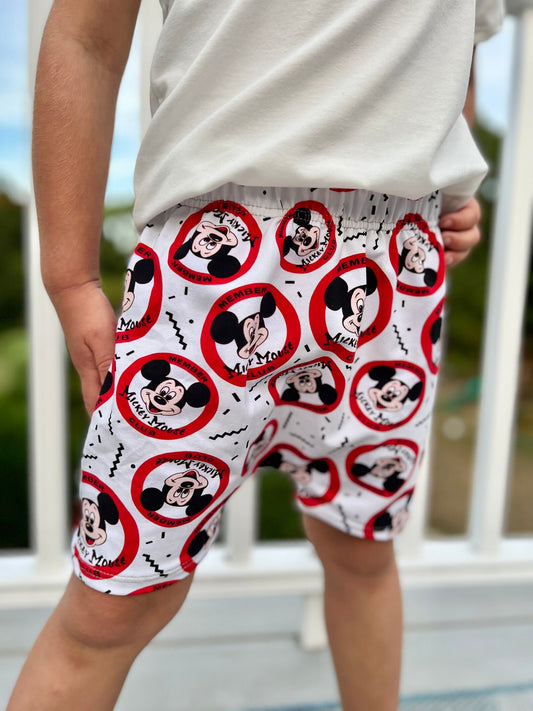 Kids Handcrafted Mouse Club Crew Shorts