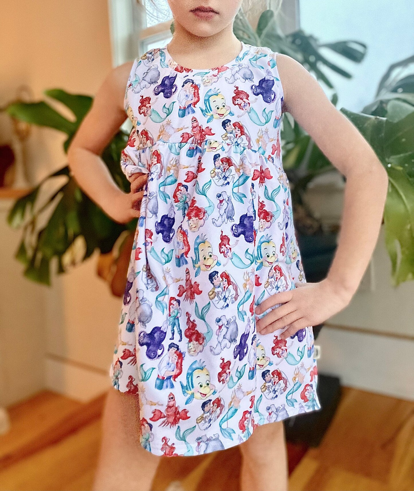 Kids Handcrafted Under the Sea Peplum Dress
