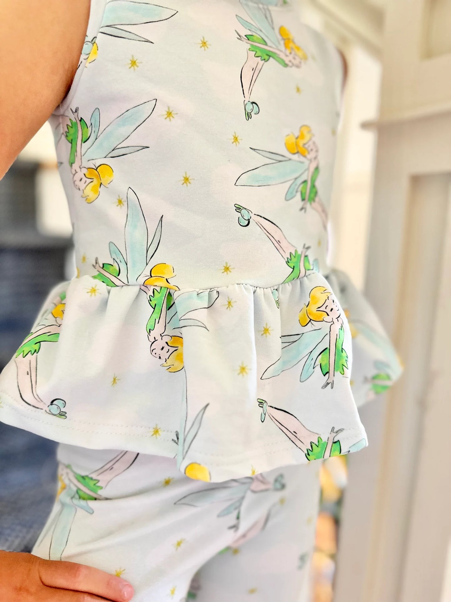 Kids Handcrafted Pixie Dust Flutter Tank & Optional Bottoms