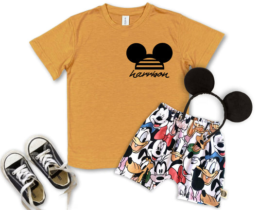 Kids Customizable Fab 5 Friends Graphic Tee & Optional Bottoms