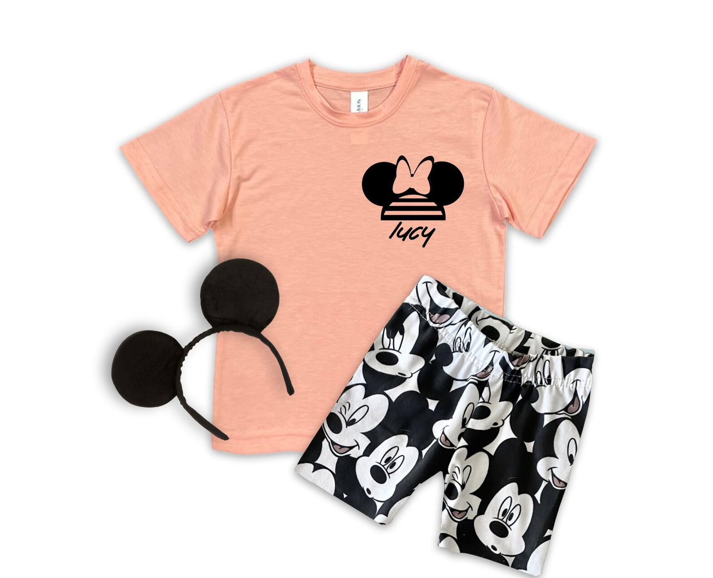 Kids Customizable Fab 5 Friends Graphic Tee & Optional Bottoms