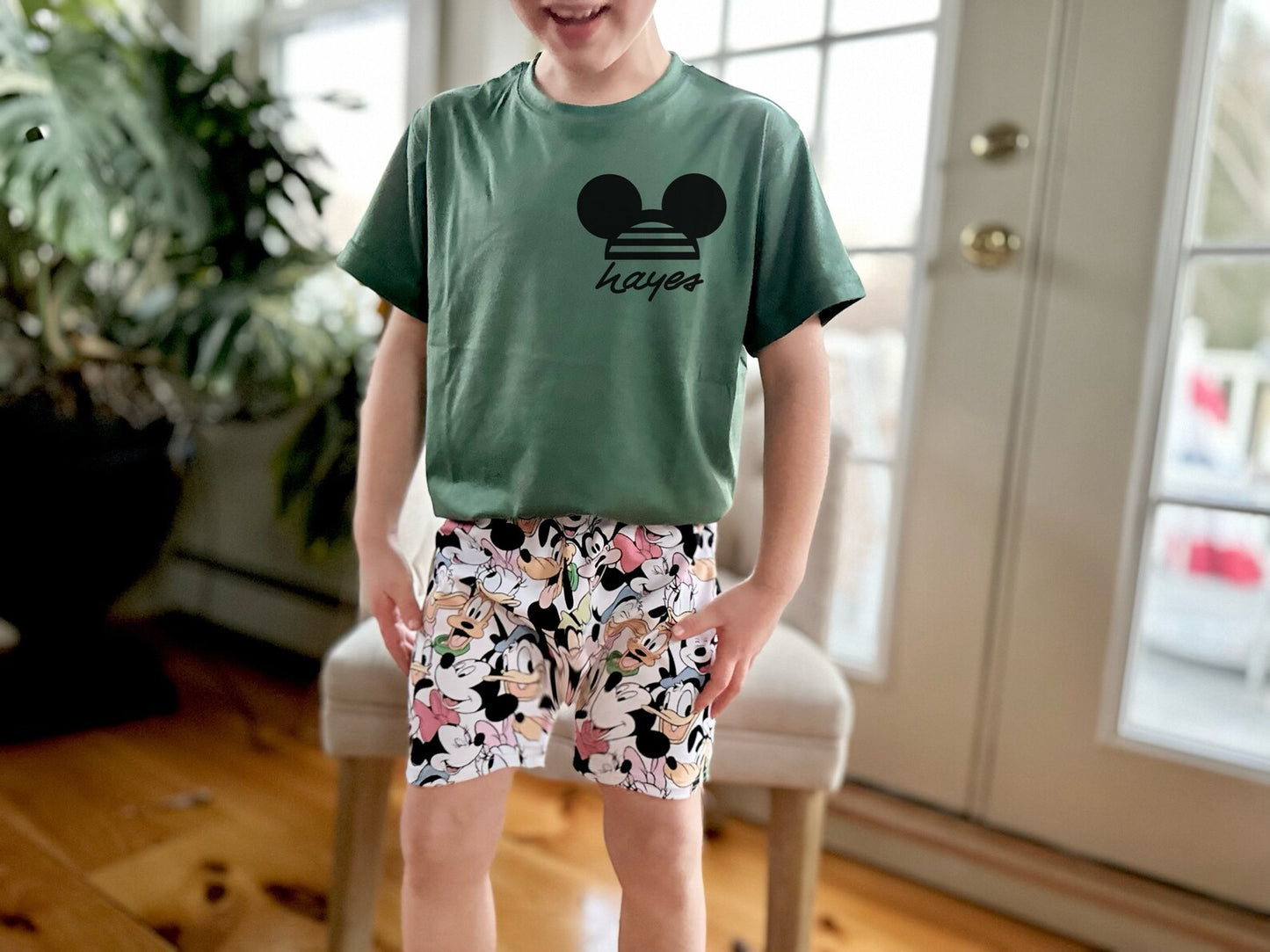 Kids Customizable Fab 5 Friends Graphic Tee & Optional Bottoms