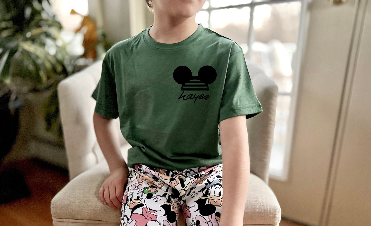 Kids Customizable Fab 5 Friends Graphic Tee & Optional Bottoms