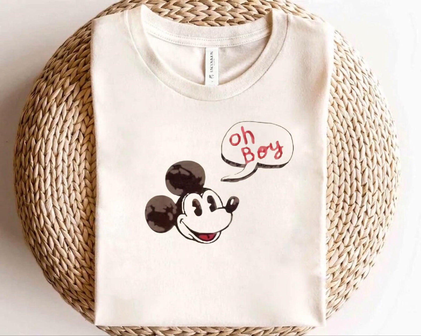 Vintage Mouse "Oh Boy" Family Graphic Tee