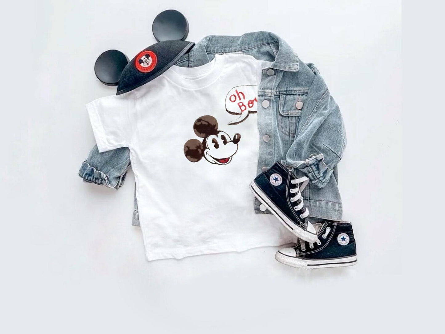 Vintage Mouse "Oh Boy" Family Graphic Tee
