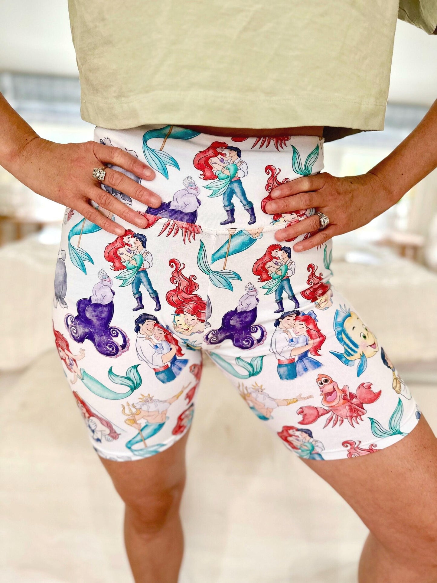 Adult Handcrafted Under The Sea Bike Shorts