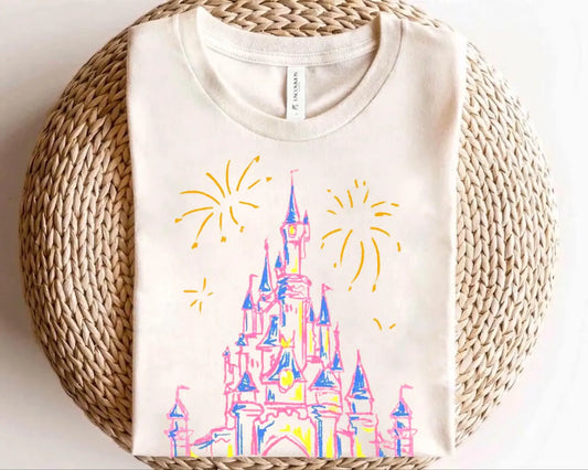 Castle Sketch Family Graphic Tee