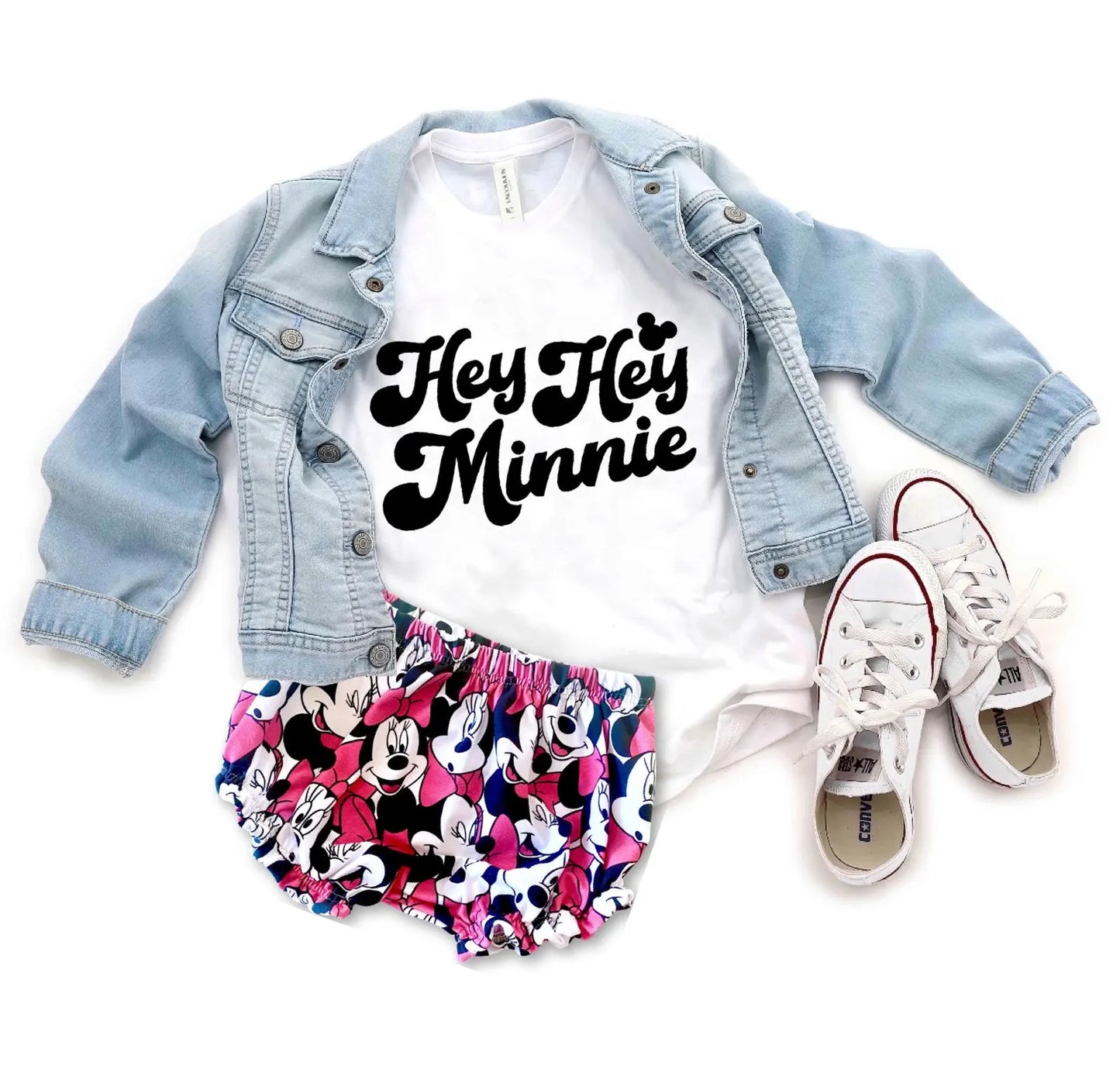Kids Hey Minnie Graphic Tee & Optional Bottoms