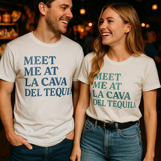 Meet Me at La Cava Del Tequila Adult Graphic Tee