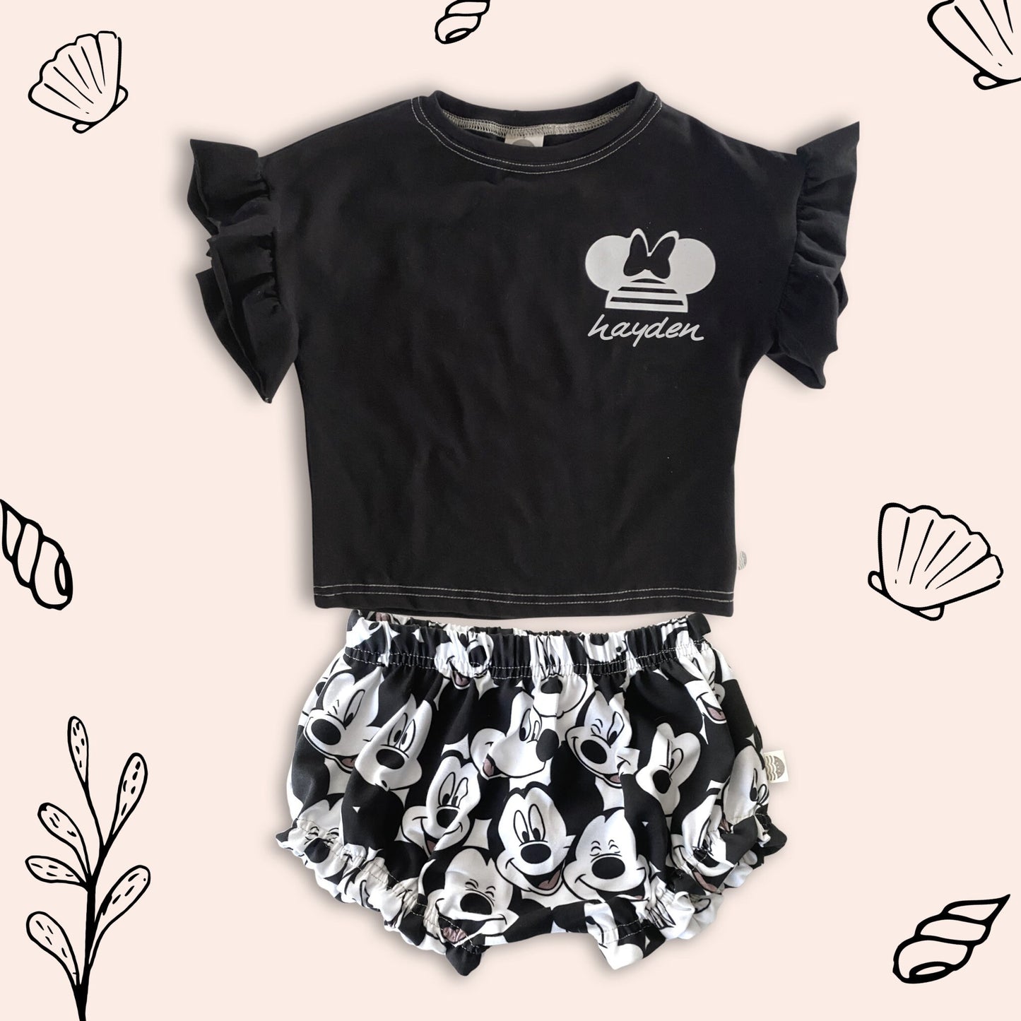 Custom Minnie Name T-shirt ,Girls Disney Set Shorts Tee,Disney Vacation Tee kids & baby Disney Outfit,Kids Mickey tshirt,Girls Disney Outfit