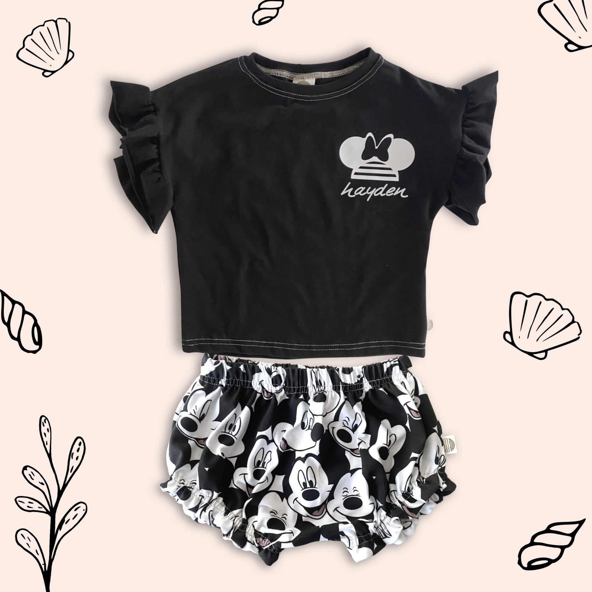 Custom Minnie Name T-shirt ,Girls Disney Set Shorts Tee,Disney Vacation Tee kids & baby Disney Outfit,Kids Mickey tshirt,Girls Disney Outfit