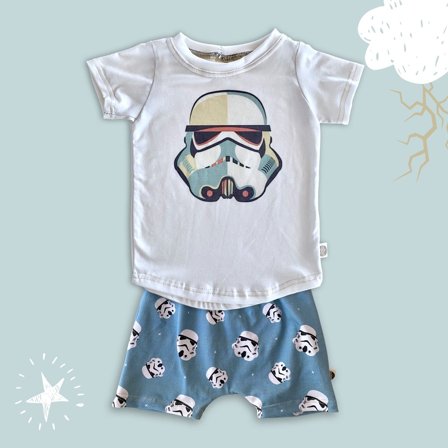 Storm Trooper Shorts kids, Star Wars Shorts, Star Wars Set, Kids Star Wars Shorts, Mandalorian, Boys Disney Shorts, Hollywood Studios Outfit