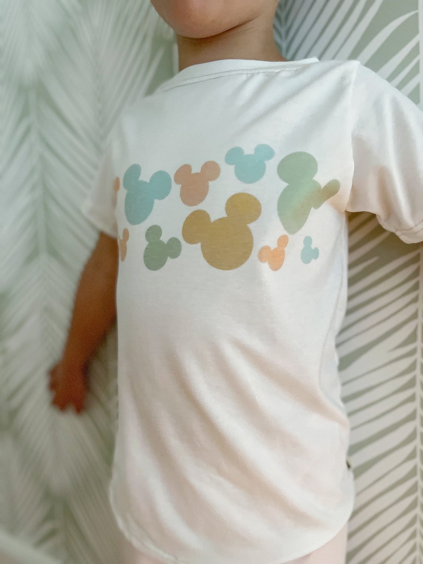 Disney Kids Mickey T-Shirt, Disney Set, Disney Vacation Outfit Kids, Kids Disney Outfit, Cool Disney Tee, Pastel Mickey Tee
