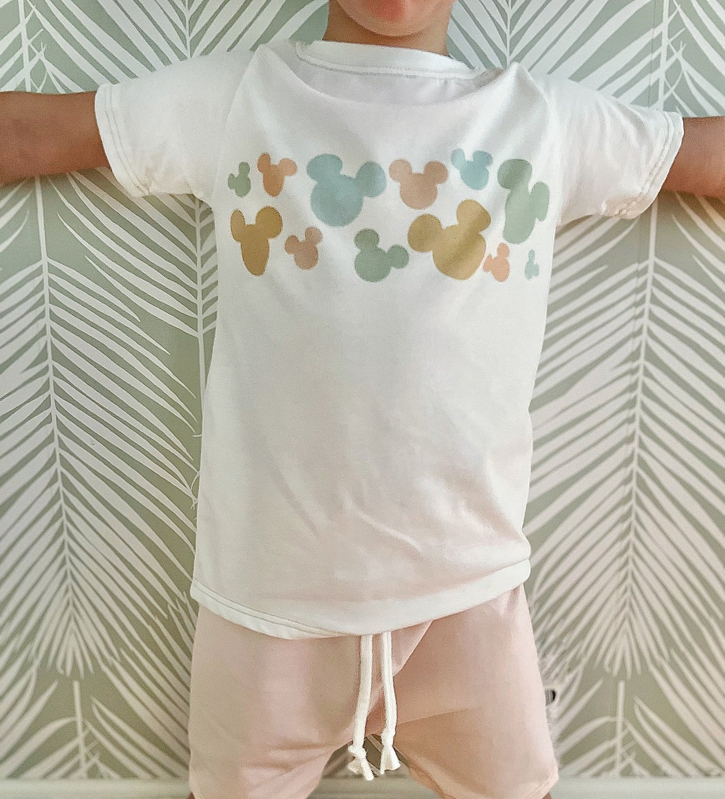 Disney Kids Mickey T-Shirt, Disney Set, Disney Vacation Outfit Kids, Kids Disney Outfit, Cool Disney Tee, Pastel Mickey Tee