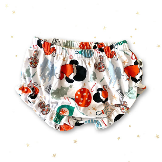 Girls Christmas Mickey Ruffle Shorts, Kids, Disney Christmas girls, Disney shorts, Girls Disney Shorts, Halloween Disney Ruffle Shorts
