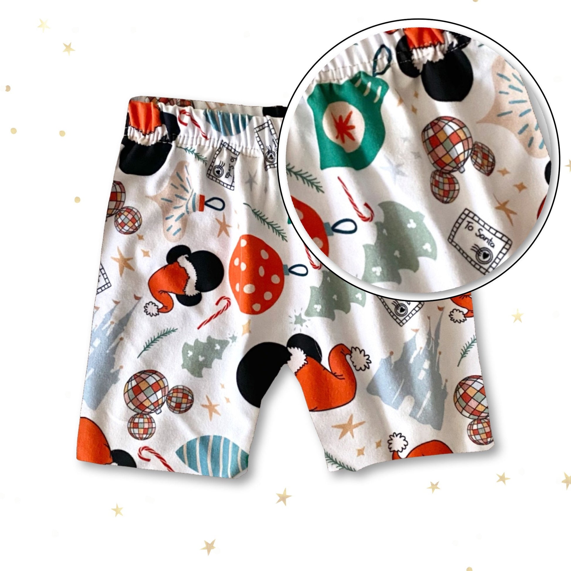 Girls Christmas Mickey Biker Shorts for Kids, Baby & Kids , Disney shorts, Mickey Shorts, Girls Disney Shorts, Christmas Biker Shorts