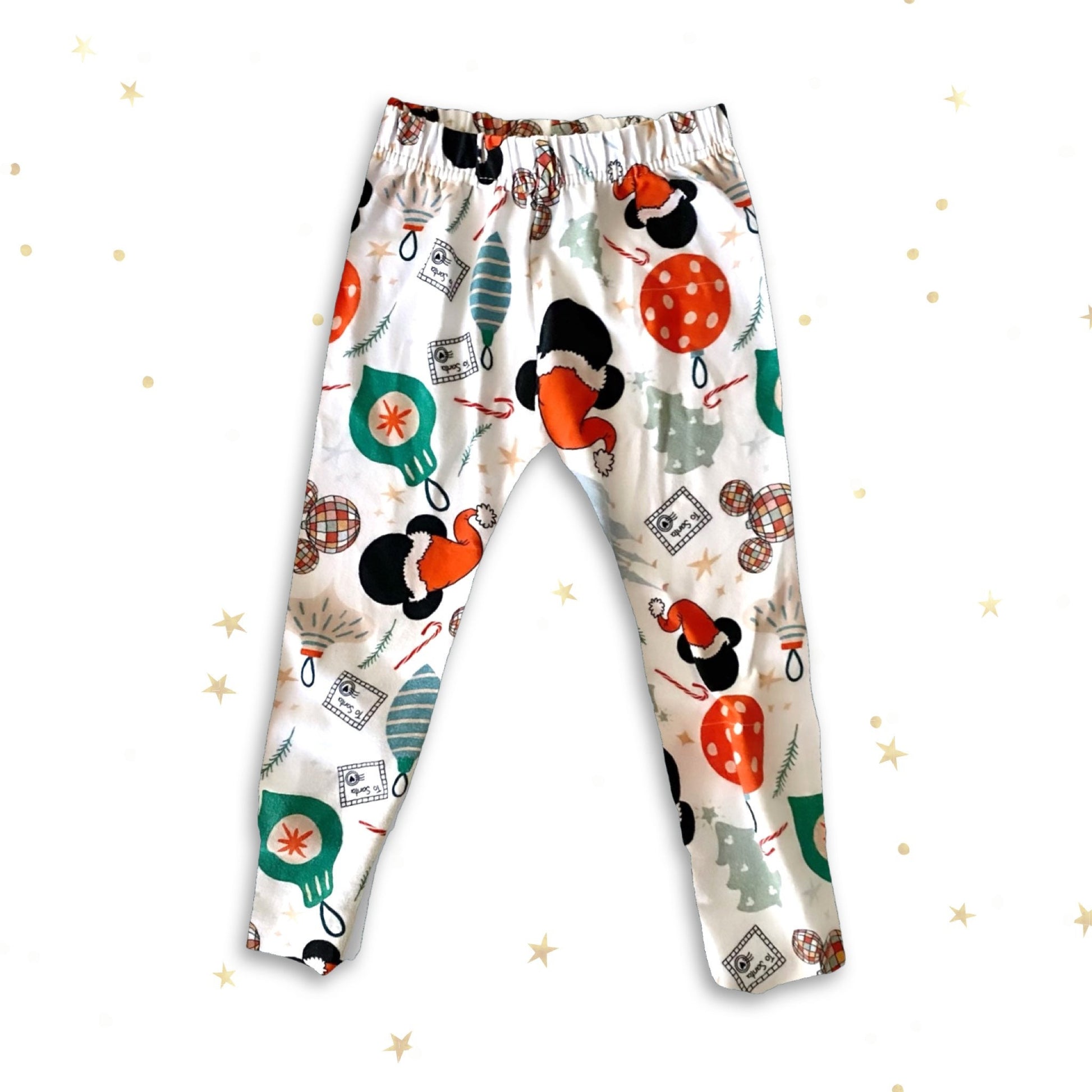 Christmas Disney Leggings for Kids Baby Toddler , Disney pants, Mickey Mouse Pants, Disney Leggings, Girls Mickey Christmas Pants