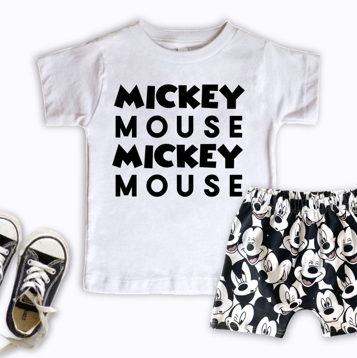 Mickey Mouse Tee Shorts Set, Disney Vacation Tee for kids, toddler & baby Disney Outfit, Kids Mickey t-shirt, Boys Disney Set Outfit
