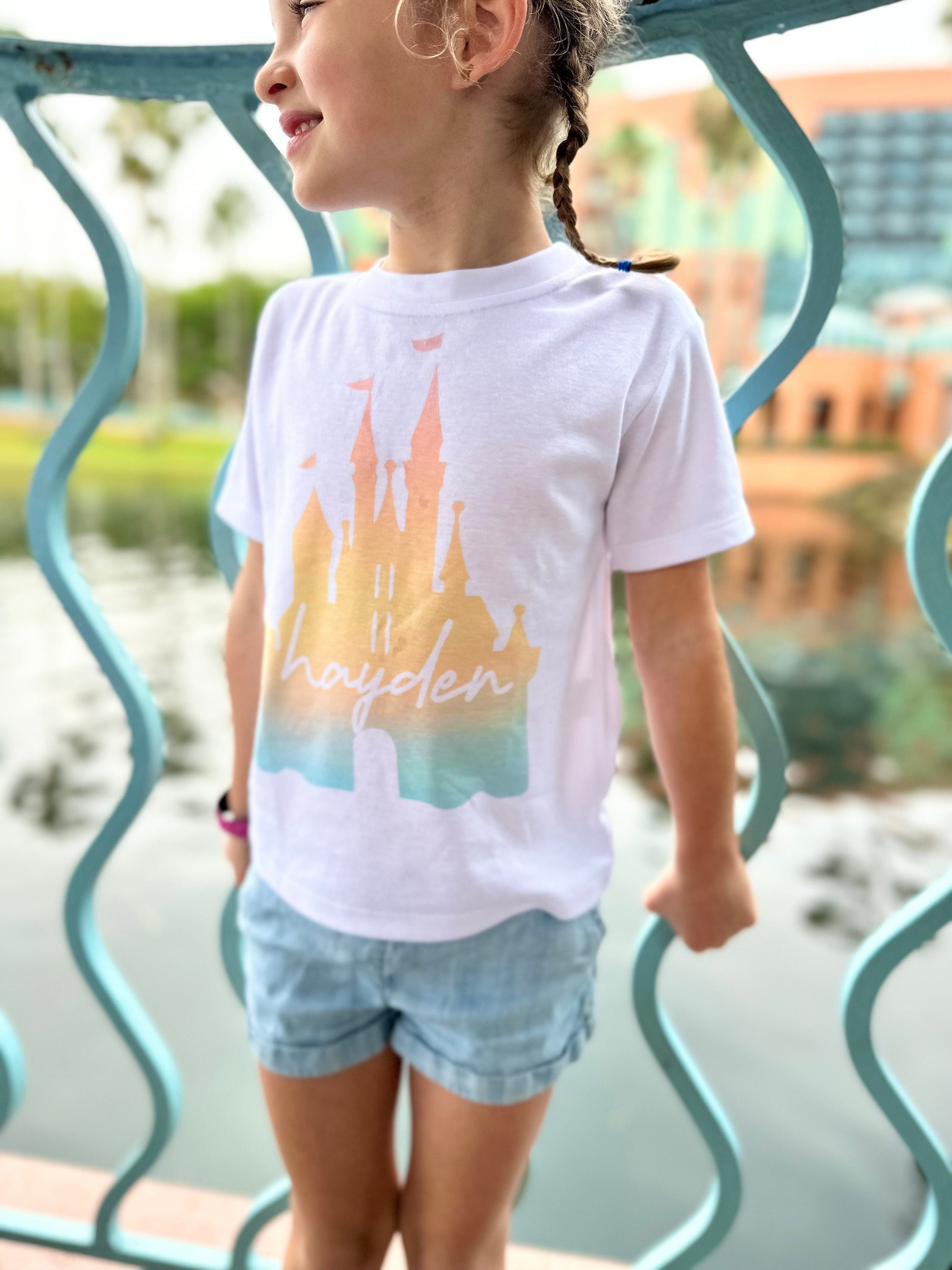 Disney Castle Custom Name t-shirt, Disney World t-shirt, Disney Vacation Tee for Kids & Toddler, Disney Trip Tee, Mickey tee, WDW Tee