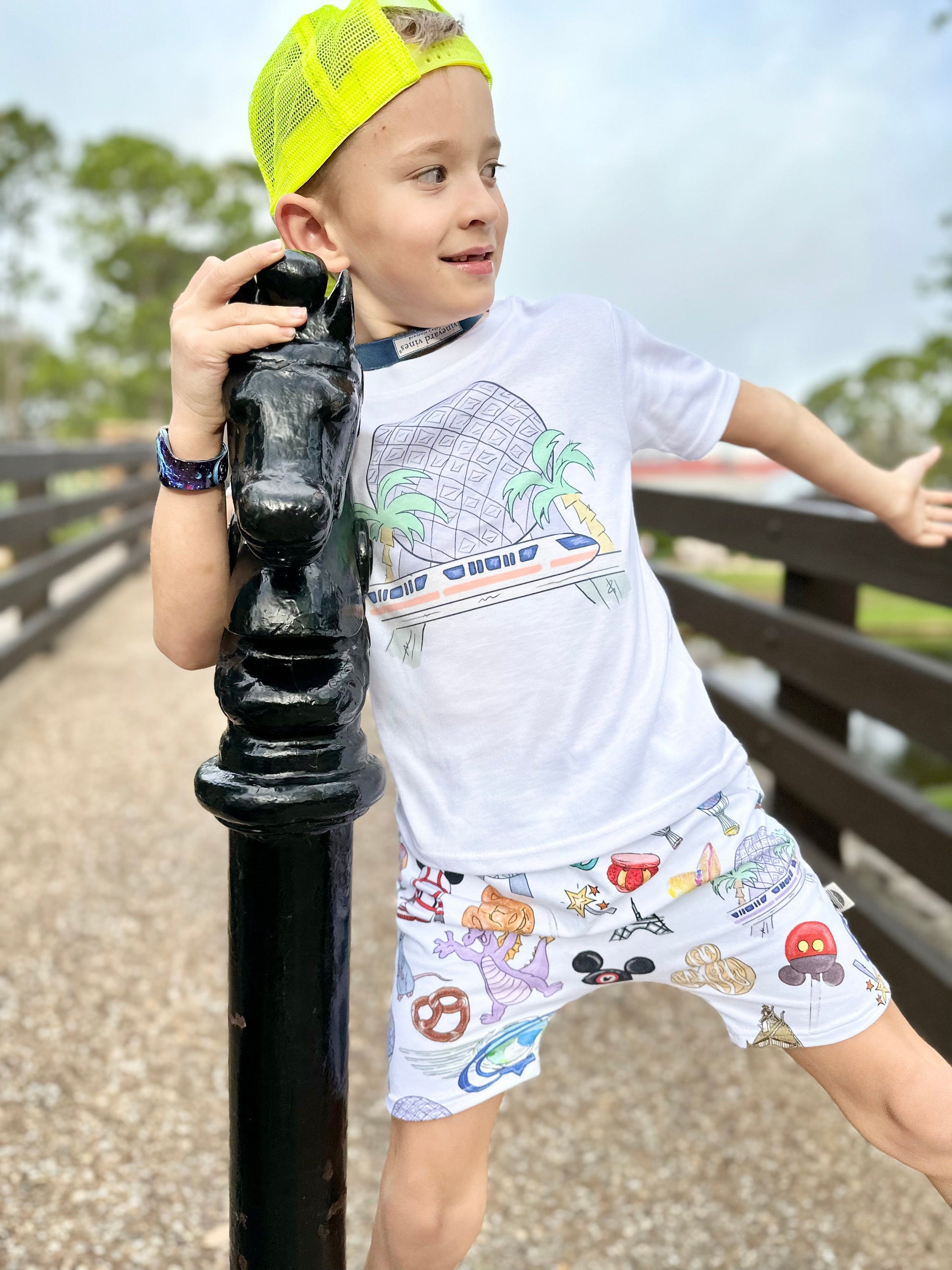 Disney Kids Epcot Set, Epcot Monorail Tee Shorts, Disney Vacation Outfit Kids, Kids Disney Outfit, Kids Epcot Outfit, Kids Baby Epcot Tee