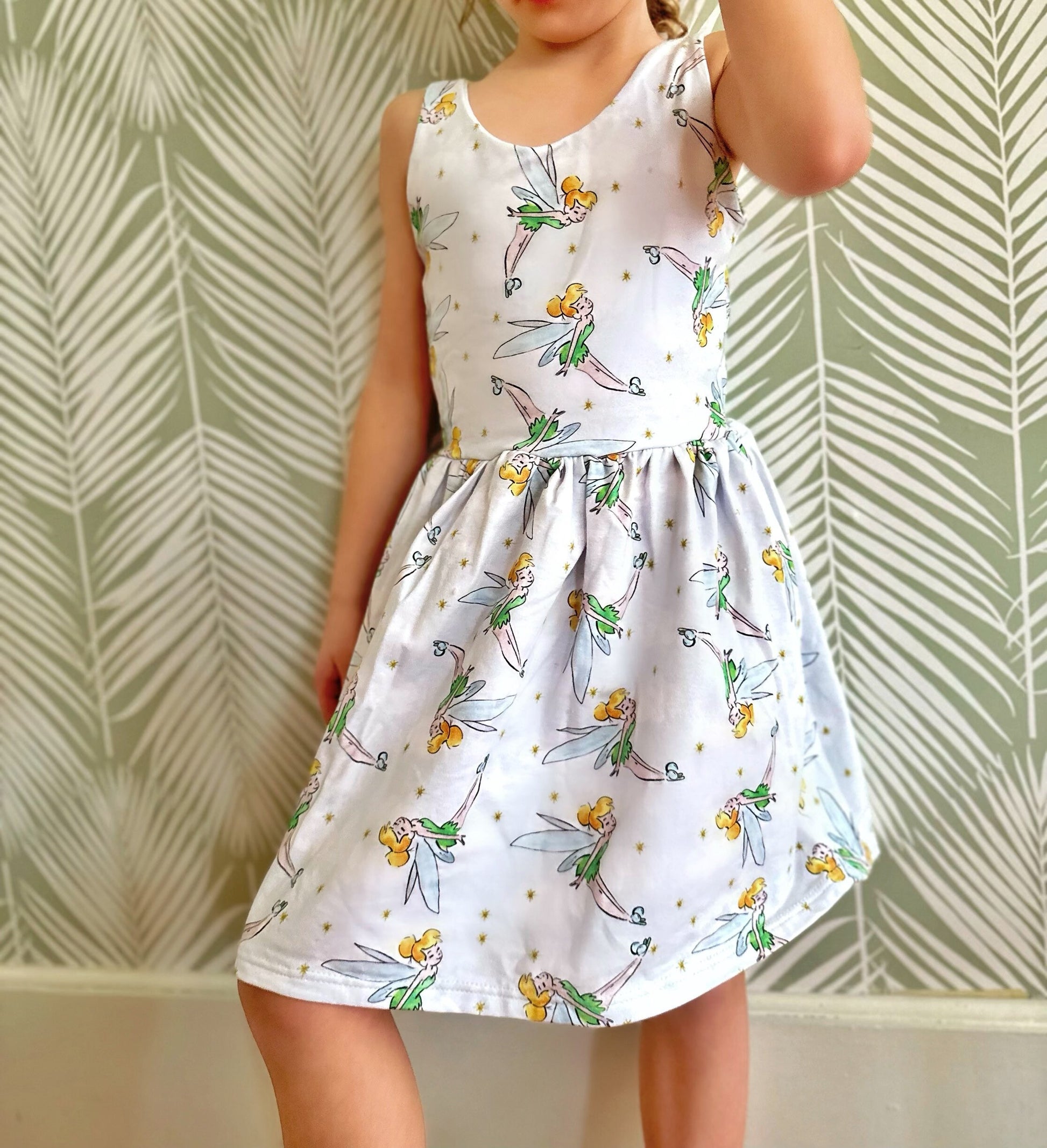 Girls Tinkerbell Dress, Kids Disney Dress, Girls Disney Dress, Girls Tinkerbell Outfit, Magic Kingdom Dress, Disney World Dress Kids