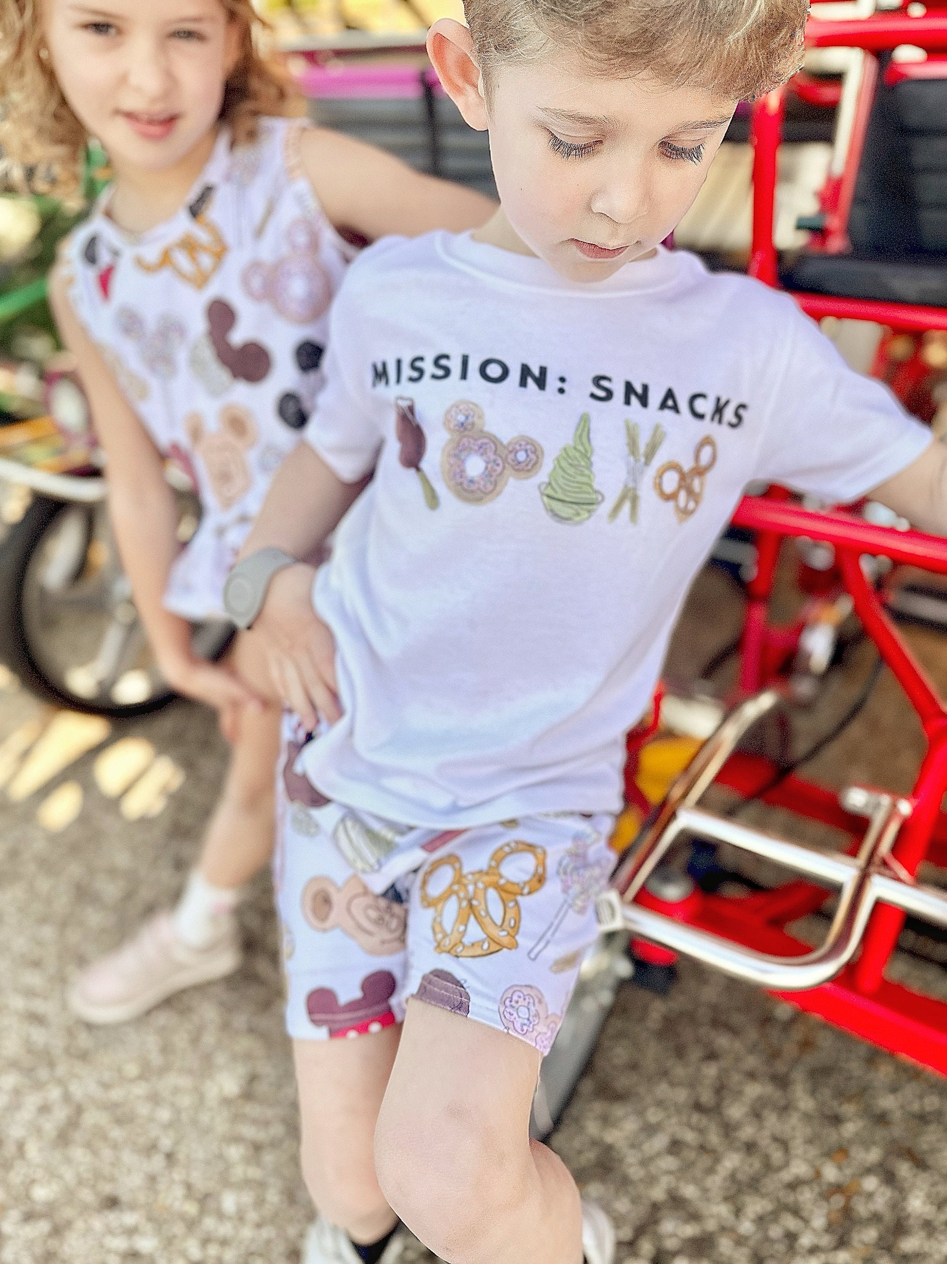 Kids Disney Snacks Crew Shorts, Kids, Baby & Kids Disney Shorts, Mickey Shorts, Boys Disney Shorts, Kids Magic Kingdom Shorts Outfit