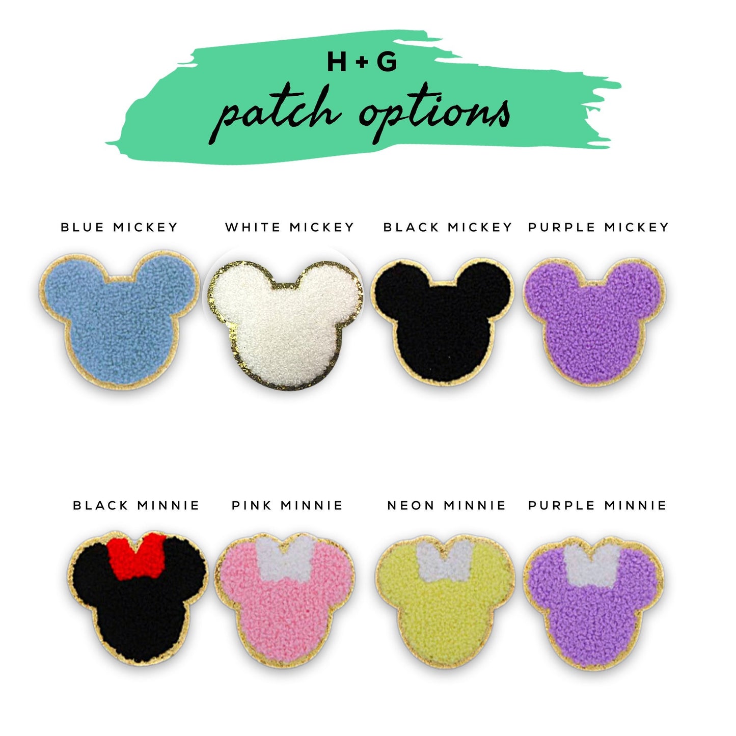 Disney Fanny Pack with Minnie bow Patch, Disney Belt Bag, Crossbody Park Bag, Travel Bag, Chenille Patches