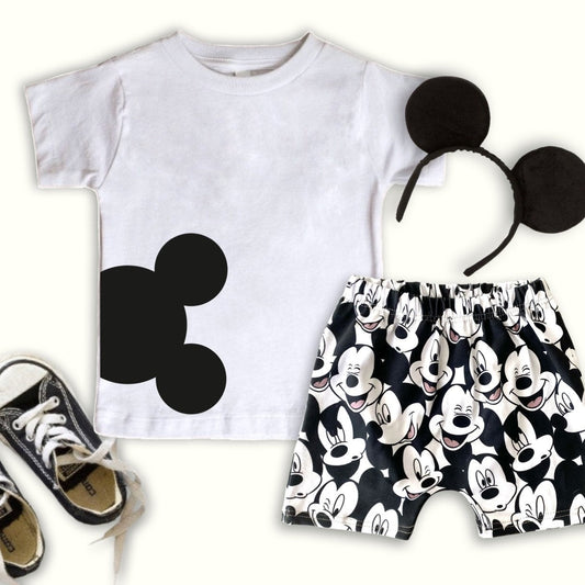 Mickey Mouse Kids Tee , Disney Set, Disney Vacation Tee for kids, toddler & baby Disney Outfit, Kids Mickey t-shirt, Boys Disney Set Outfit