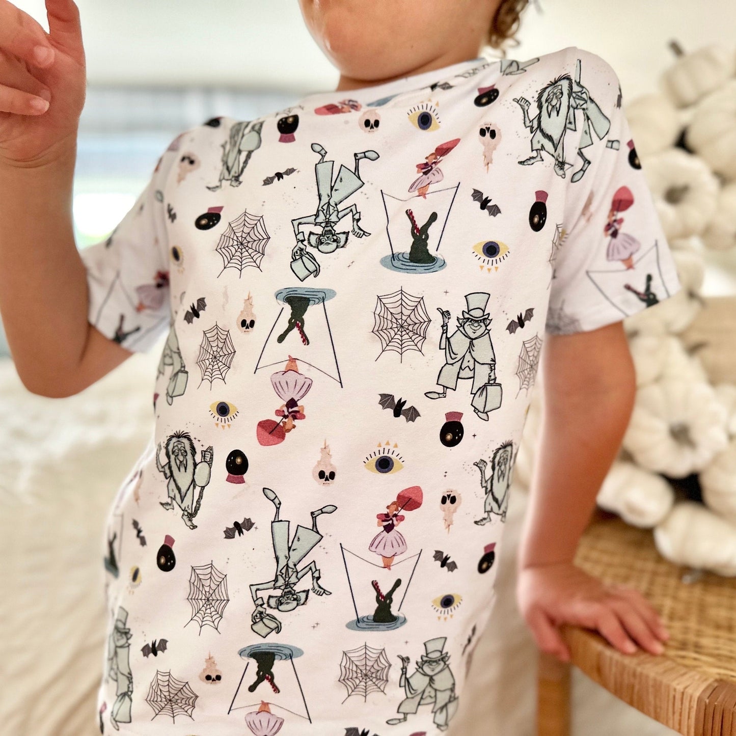 Kids Halloween Haunted Mansion Tee Set, Not So Scary Mickey T-shirt, Kids Disney Halloween Shorts, Disney Vacation Tee kids & baby