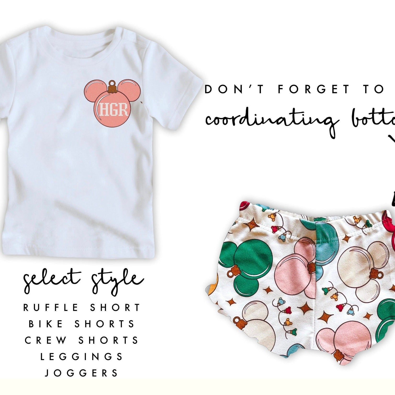 Kids Custom Mickey Christmas Set, Very Merry Christmas Outfit, Mickey Christmas Set,Disney Vacation Outfit,Magic Kingdom Outfit