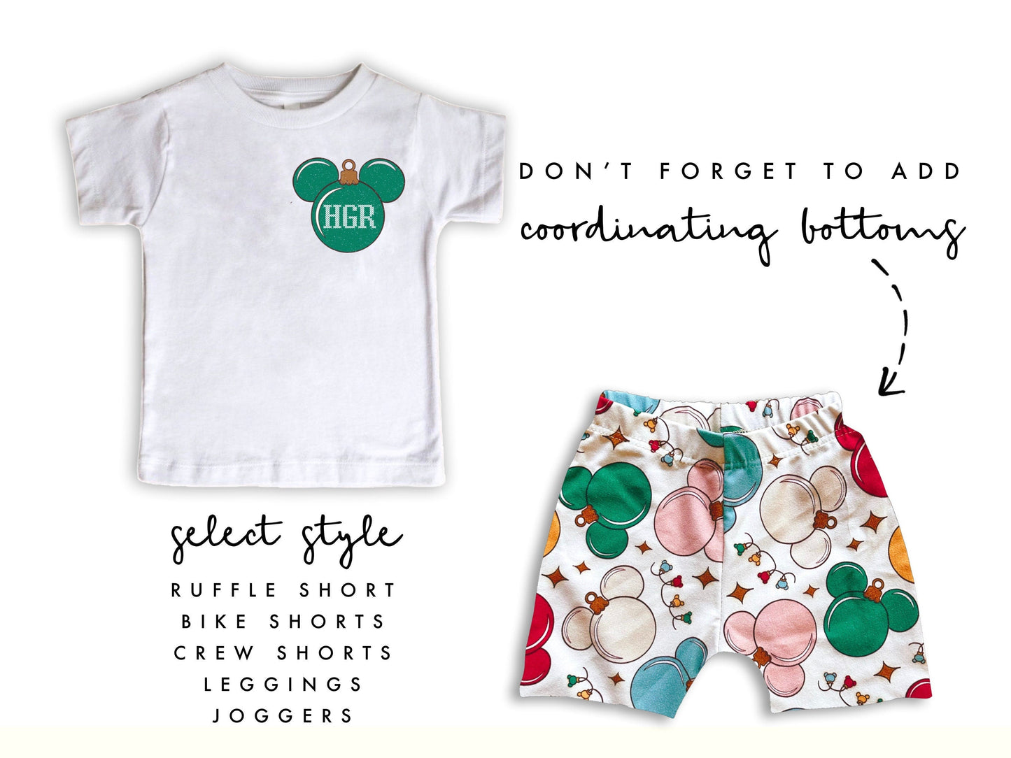 Kids Custom Mickey Christmas Set, Very Merry Christmas Outfit, Mickey Christmas Set,Disney Vacation Outfit,Magic Kingdom Outfit