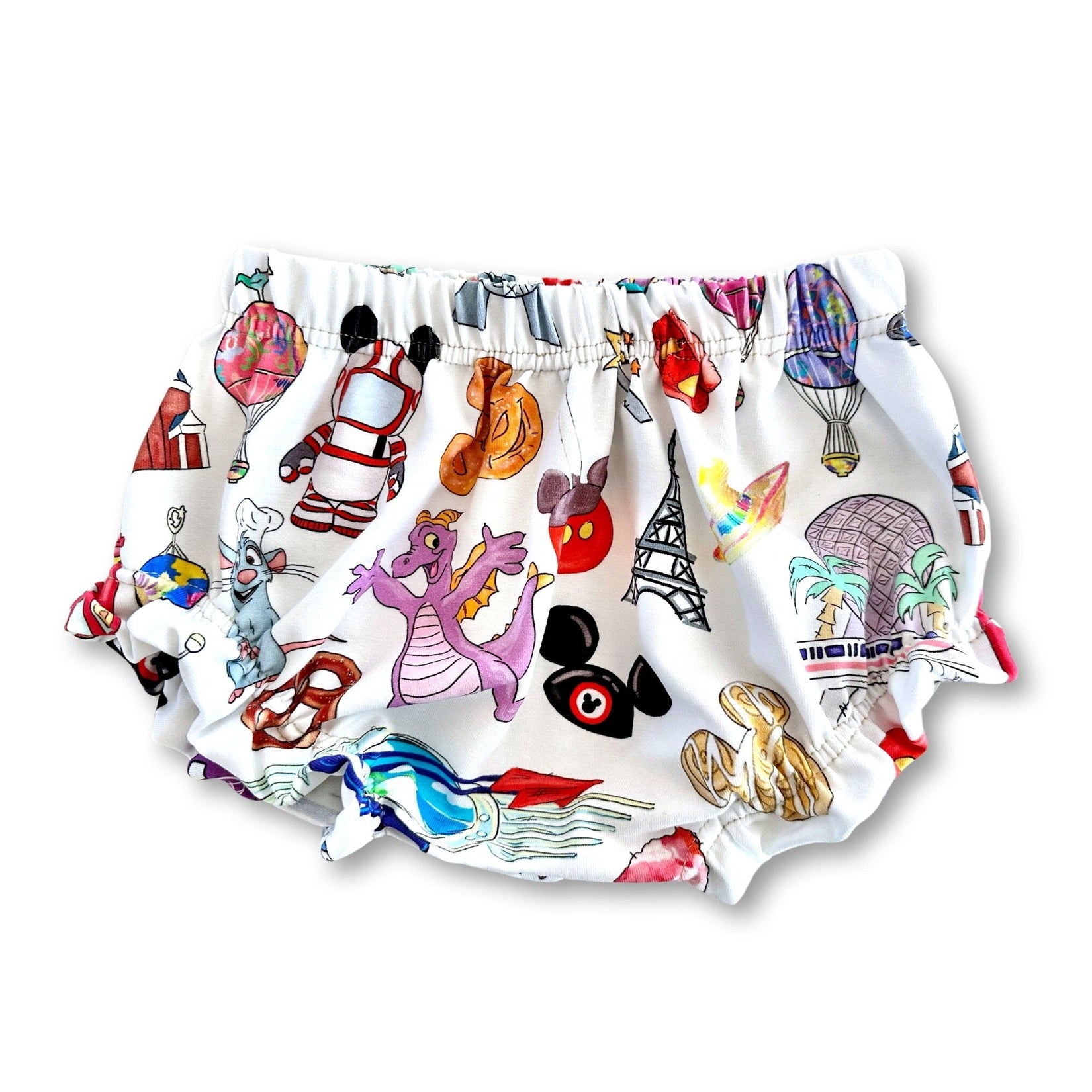 Girls Epcot Ruffle Shorts, Kids, Baby & Kids Disney Shorts, Mickey Shorts, Girls Disney Shorts, Kids Epcot Outfit, Girls Figment Shorts