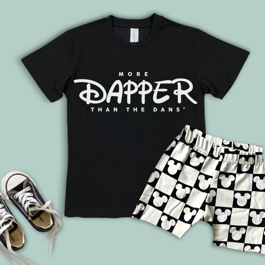 More Dapper Than the Dans T-shirt, Kids Disney t-shirt, Disney Vacation Tee for Kids & Toddler, Kids Magic Kingdom Tee, Cool Disney Tee