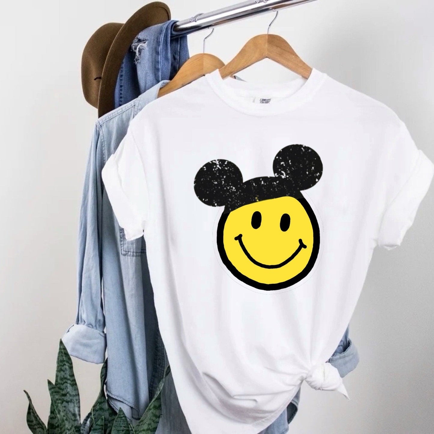 Mickey Smiley Face Disney tee, Mickey Family Tee, Kids Adult Epcot Disney Tee, Adult Disney Tee , Disney Vacation Family Trip Tees