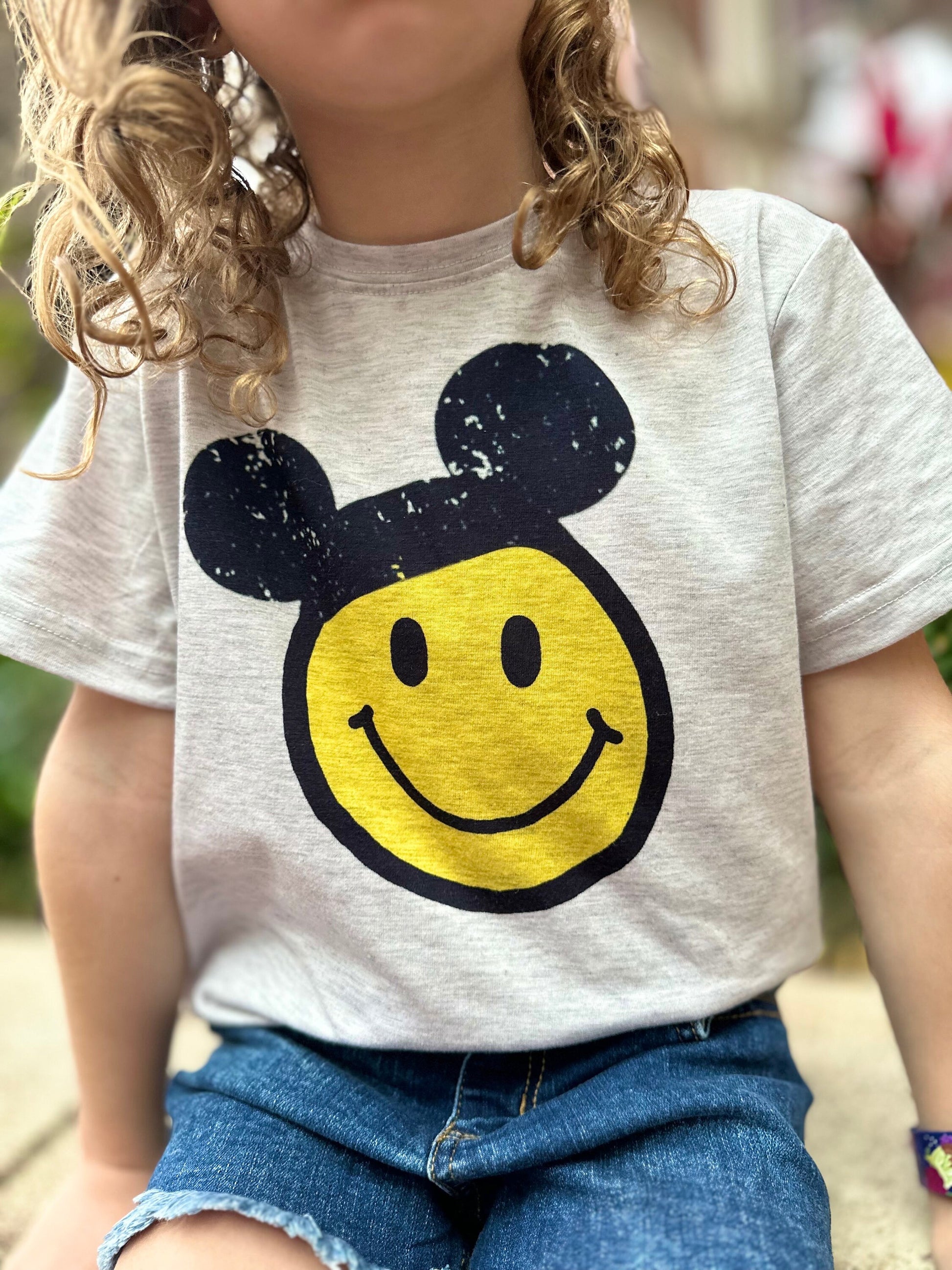 Mickey Smiley Face Disney tee, Mickey Family Tee, Kids Adult Epcot Disney Tee, Adult Disney Tee , Disney Vacation Family Trip Tees