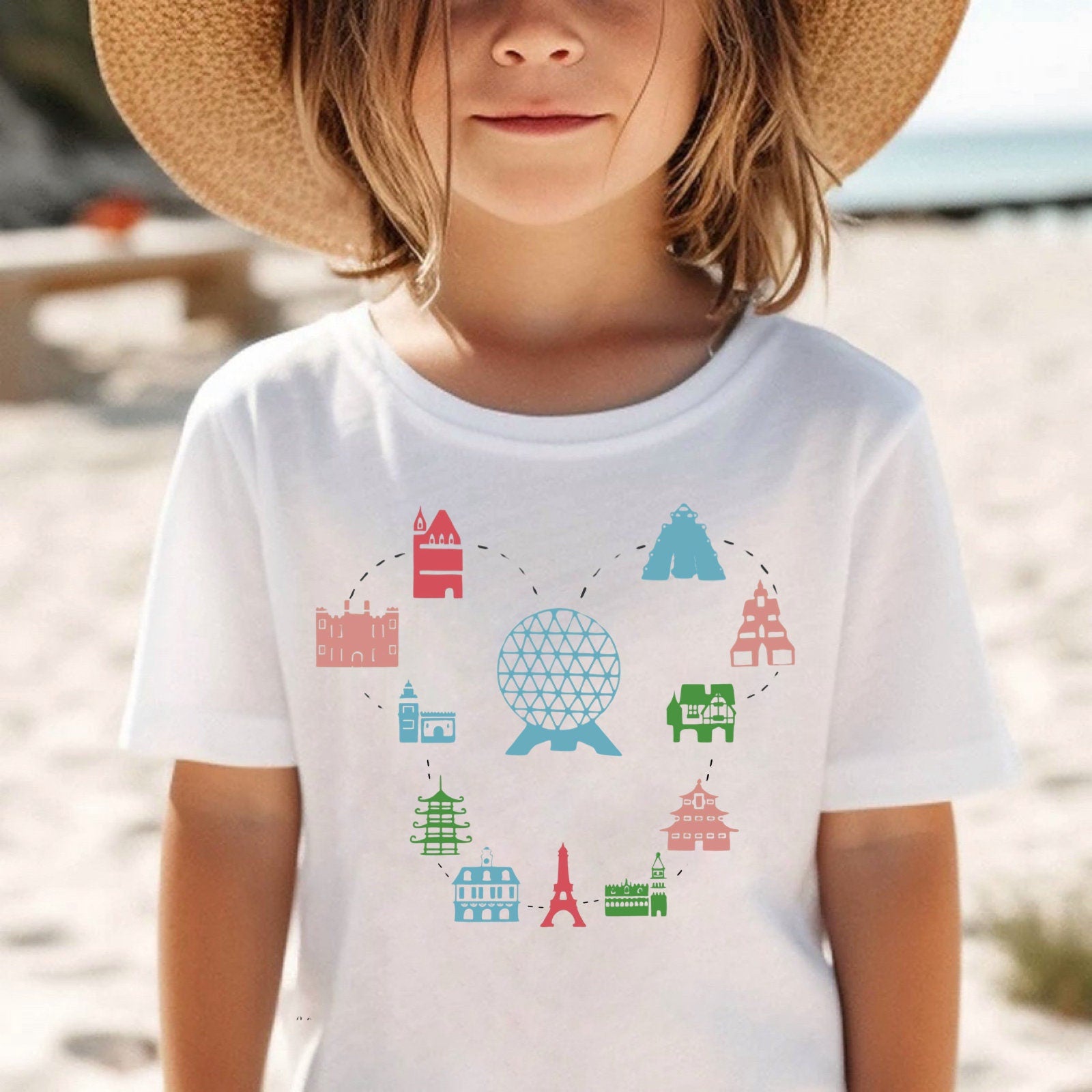 Kids Epcot Countries Tee, Disney World Tee, Disney Vacation Kids Set, Disney kids Outfit,Disney Trip Tee, Epcot Shirt, WDW Kids Tees