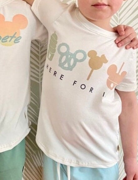 Disney Snacks T-shirt, Disney World Tee Shorts Set, Disney Vacation Outfit Kids, Disney Trip T-shirt, Disney Snacks Outfit, Mickey t-shirt