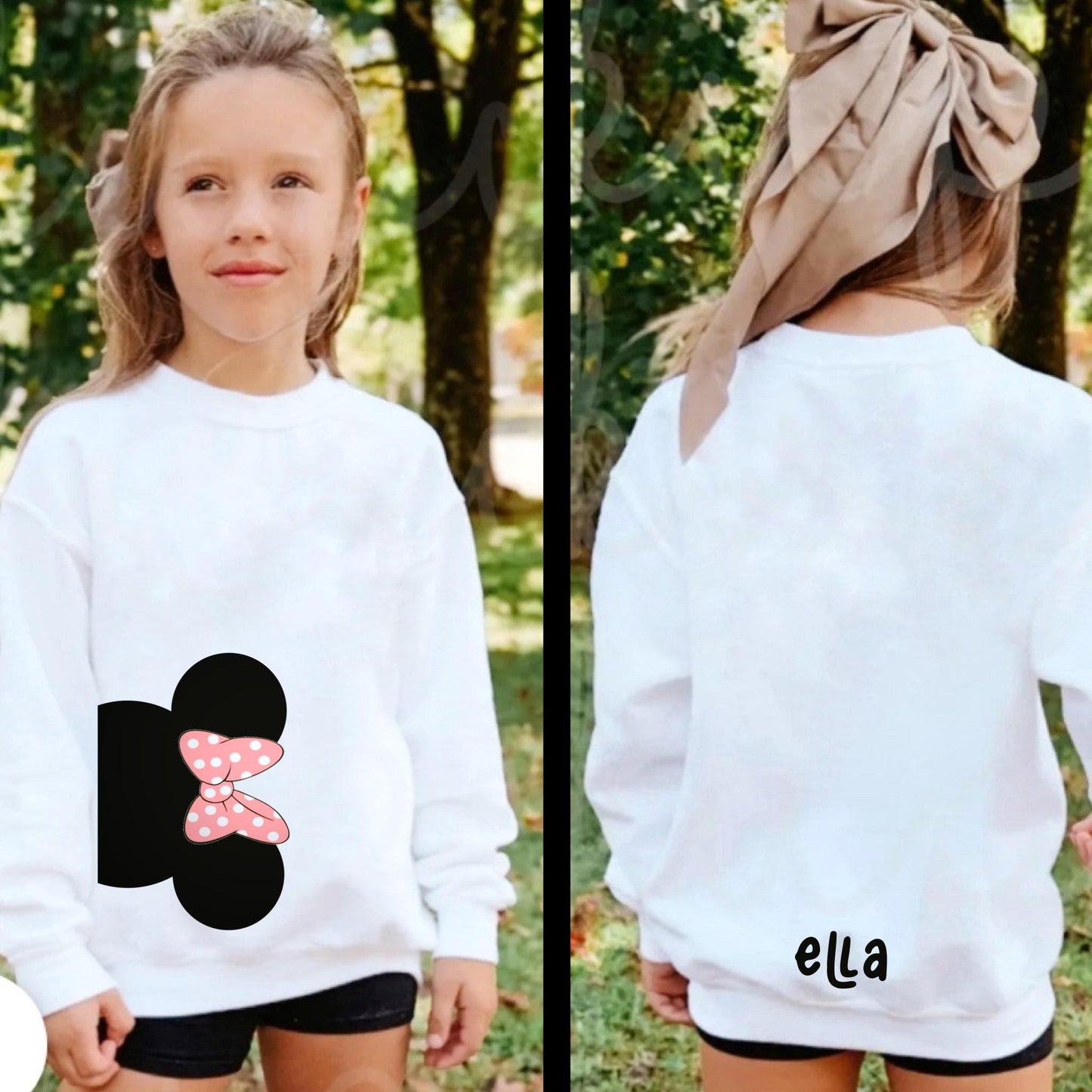 Kids Minnie Sweatshirt, Minnie Pullover, Disney Sweatshirt Baby & Kids, Minnie Pullover Crew, Disney Sweatshirt, Family Disney Sweatshirt