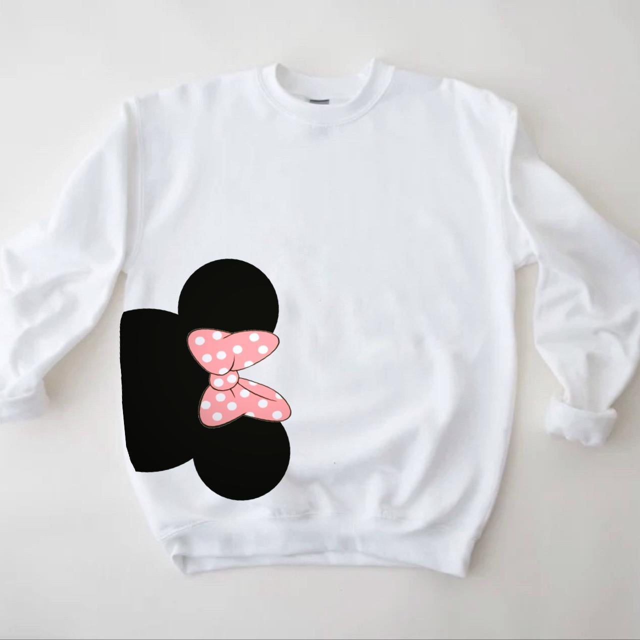 Kids Minnie Sweatshirt, Minnie Pullover, Disney Sweatshirt Baby & Kids, Minnie Pullover Crew, Disney Sweatshirt, Family Disney Sweatshirt