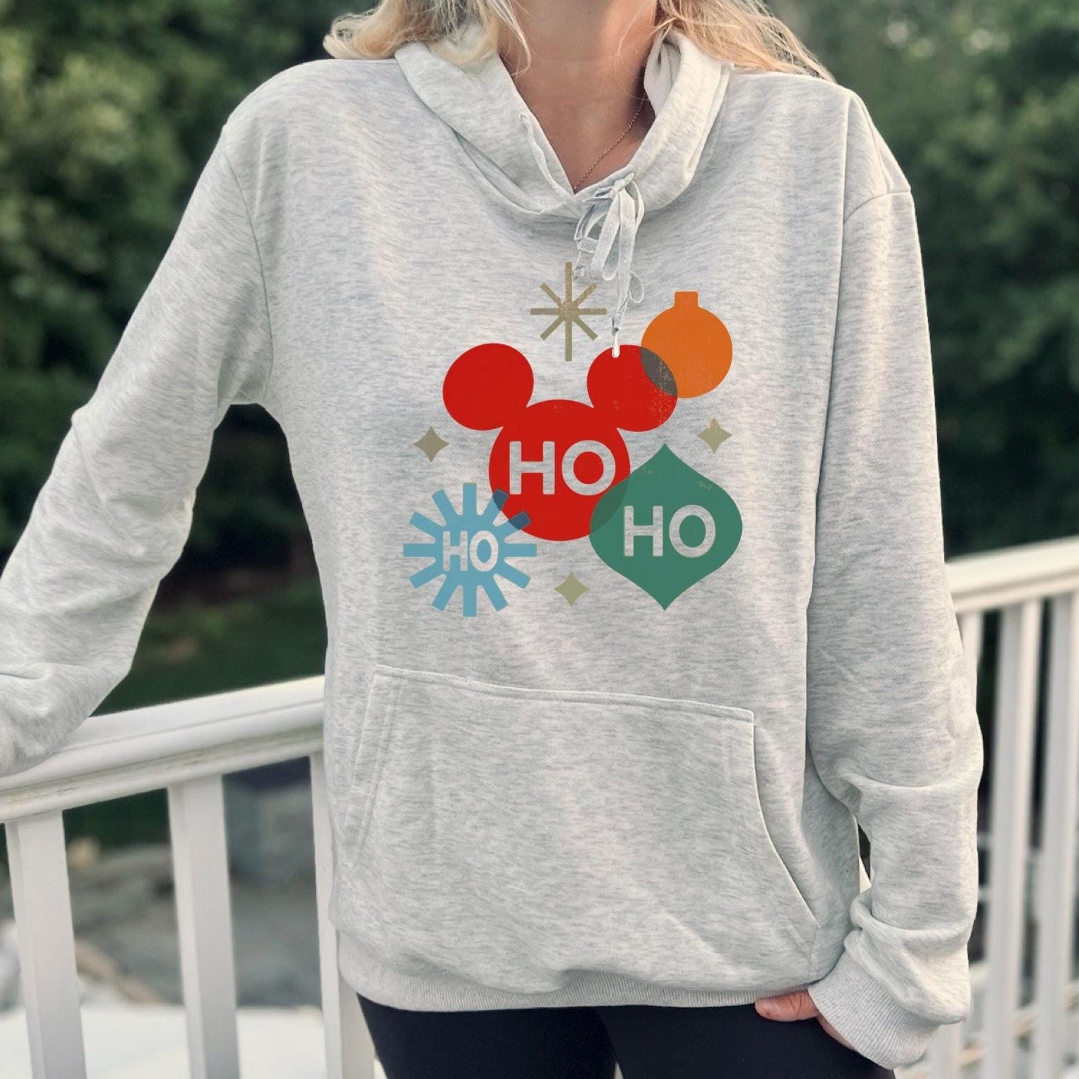 Family Disney Ho Ho Ho Hoodie, Disney Christmas Hoodie, Mommy Me Disney Sweatshirt, Unisex family Disney sweatshirts