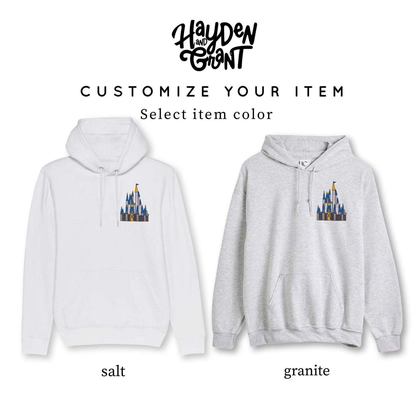 Emroidered Patch Magic KingdomCastle Hoodie, Disney Family Sweatshirts, Mickey Hoodie, Mommy Me Disney Sweatshirt,Family Disney sweatshirts