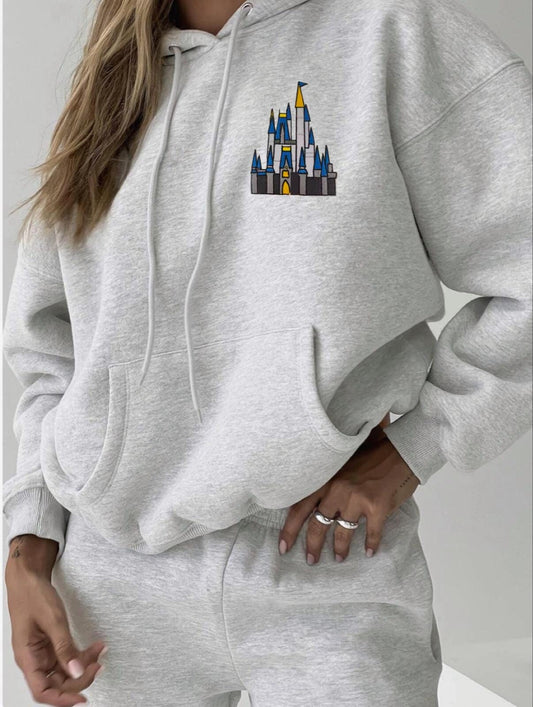 Emroidered Patch Magic KingdomCastle Hoodie, Disney Family Sweatshirts, Mickey Hoodie, Mommy Me Disney Sweatshirt,Family Disney sweatshirts