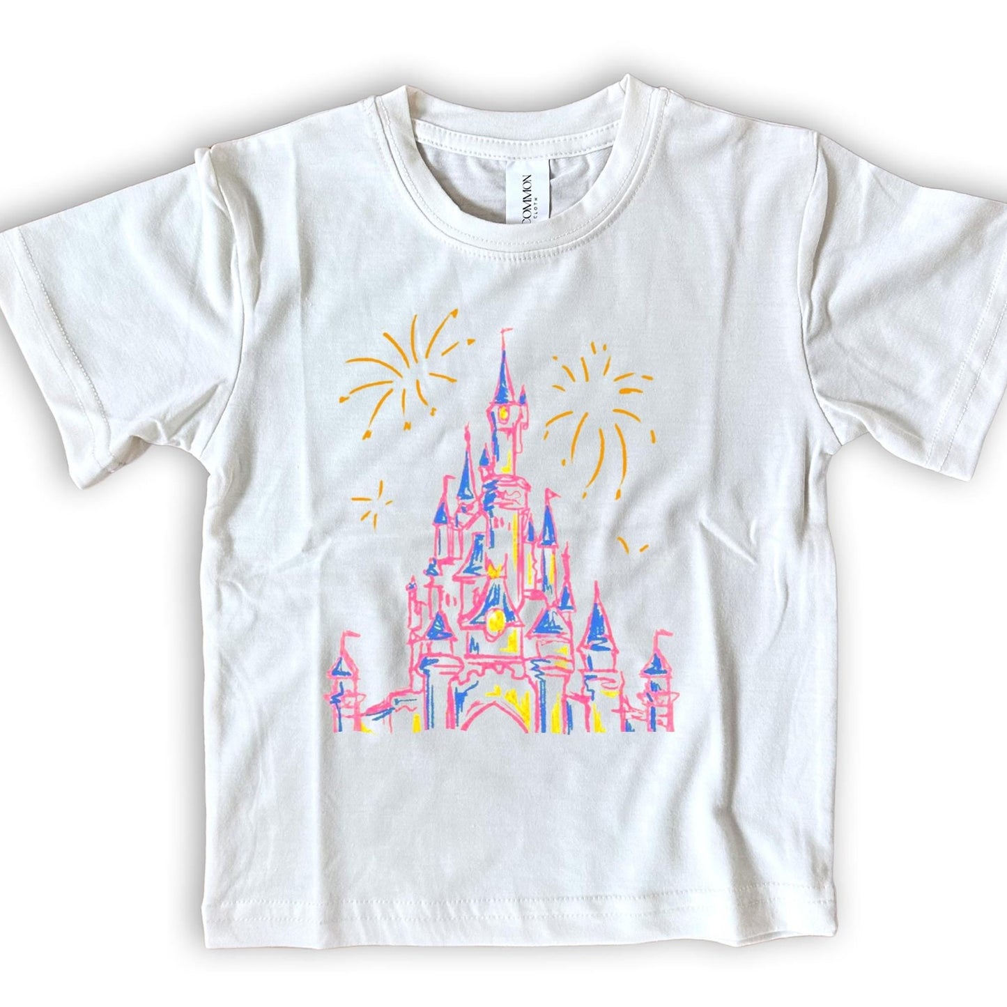Sketch Castle Magic Kingdom Tee Set, Magic Kingdom Outfit , Disney Set, Kids Disney Vacation Outfit, Disneyworld Outfit, Girls Disney Outfit