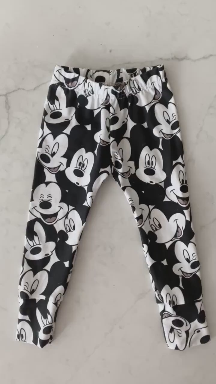 Christmas Disney Leggings for Kids Baby Toddler , Disney pants, Mickey Mouse Pants, Disney Leggings, Girls Mickey Christmas Pants