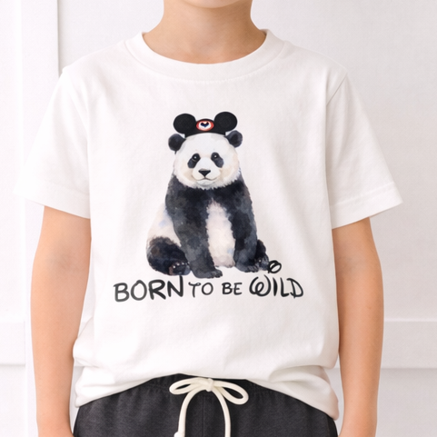 Kids Born to be Wild Graphic Customizable Tee & Optional Bottoms